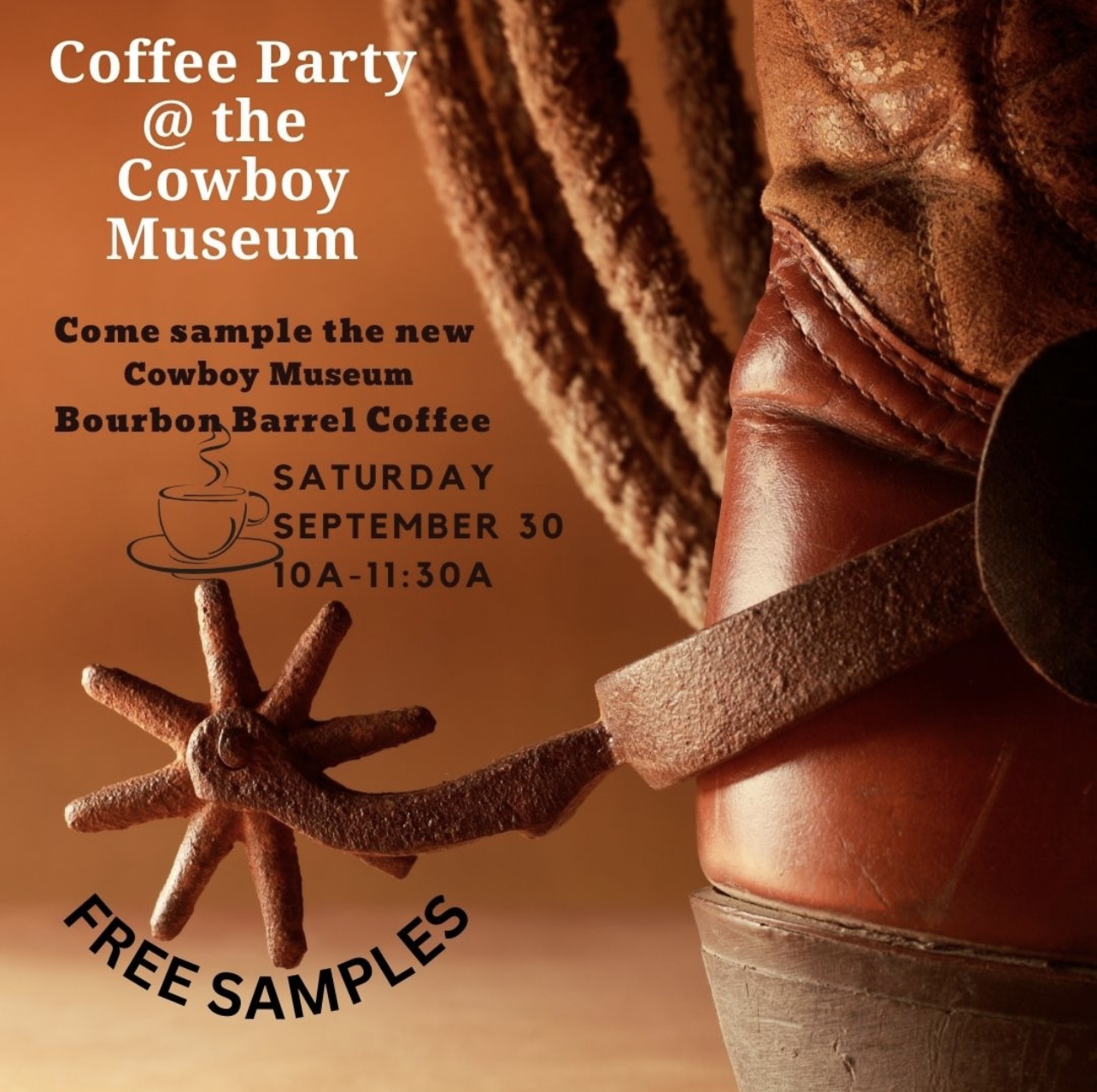 Free, coffee tasting event @ the Cowboy Museum - Oakdale Events Calendar