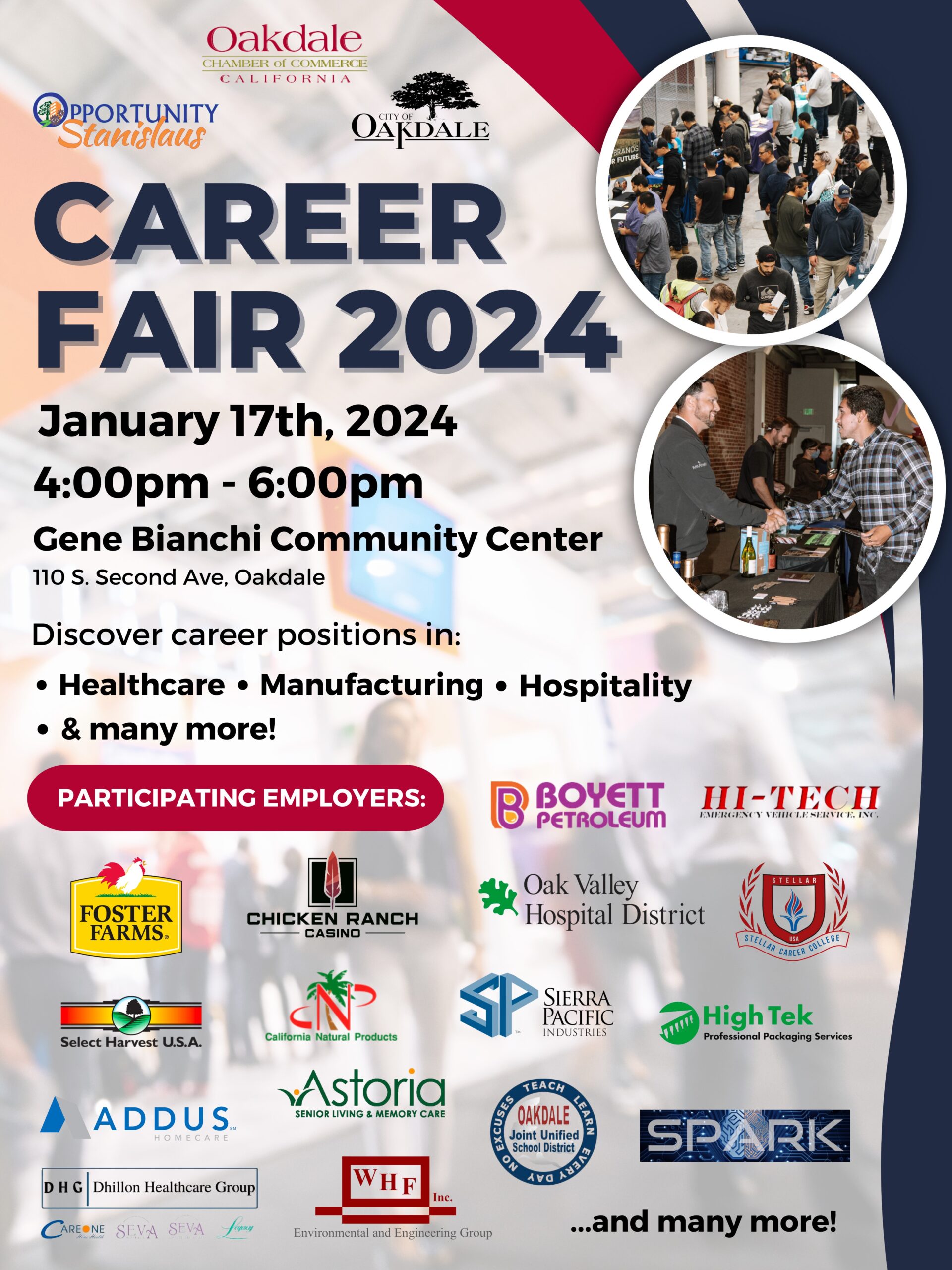 Career Fair Oakdale Events Calendar