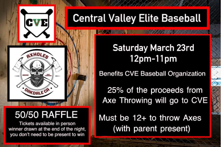 Axholes fundraiser for central valley elite football